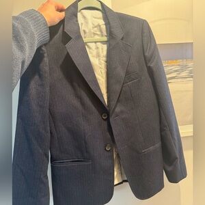 APC 100% WOOL PINSTRIPE NAVY BLAZER​​